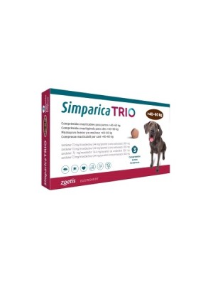 Simparica Trio 40-60 tablete protiv spoljnih parazita pasa